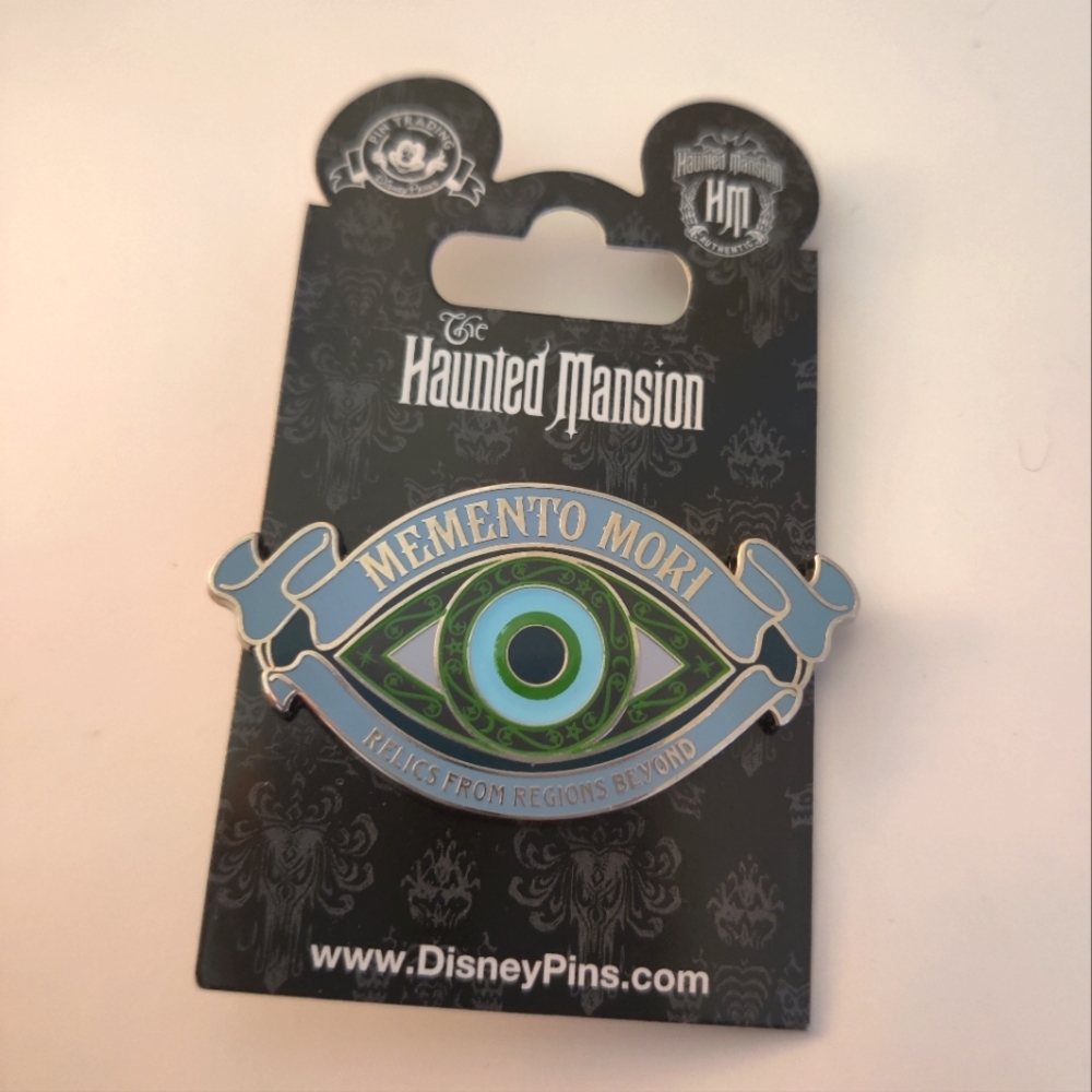 Disney World Haunted Mansion Memento Mori Sign Pin
